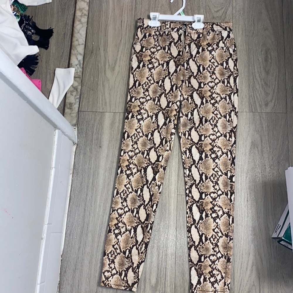 Animal print pants